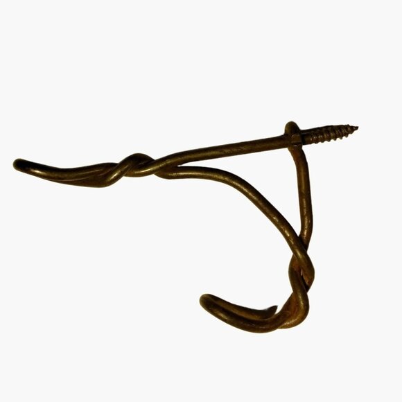 Antique Coat Hook Twist Wire Farmhouse Restoration Project Wire Primitive - Picture 2 of 4